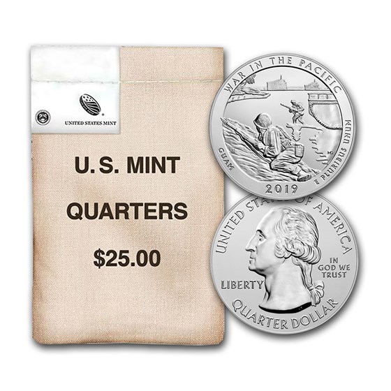 2019-D ATB Quarter War in the Pacific $25 Mint Sealed Bag