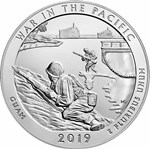 2019-D ATB Quarter War in the Pacific 40-Coin Roll BU
