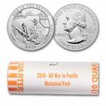2019-D ATB Quarter War in the Pacific 40-Coin Roll BU