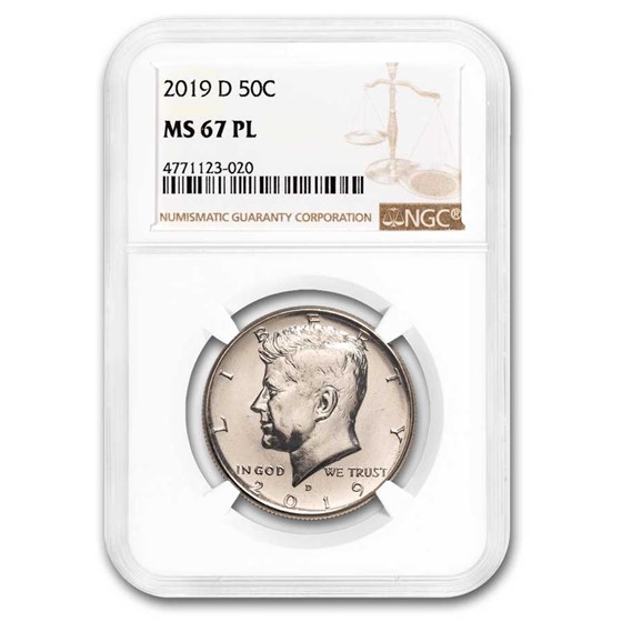 2019-D Kennedy Half Dollar MS-67 PL NGC 2019-D Kennedy Half Dollar MS-67 PL NGC
