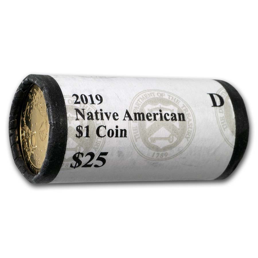 2019-D Native Amer $1 - Mary Golda Ross (25 Coin Mint Roll) BU