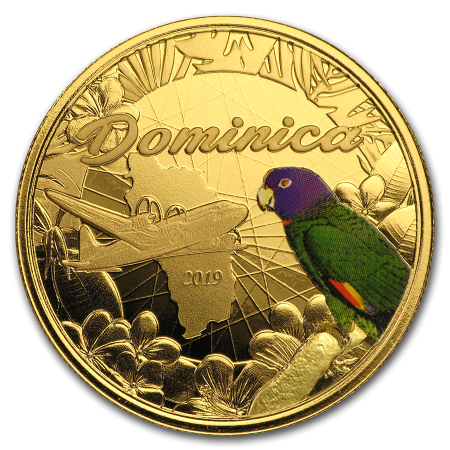 Buy 2019 Dominica 1 oz Gold Sisserou Parrot (Colorized ...