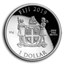 2019 Fiji 10 gram Proof Silver Domed "Captain America" Shield