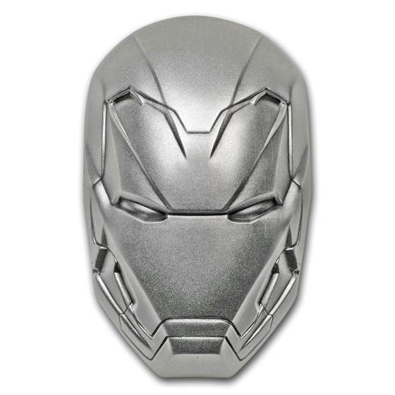 2019 Fiji 2 oz Ag Marvel Icon Series Iron Man Mask (Coin only) 2019 Fiji 2 oz Ag Marvel Icon Series Iron Man Mask (Coin only)