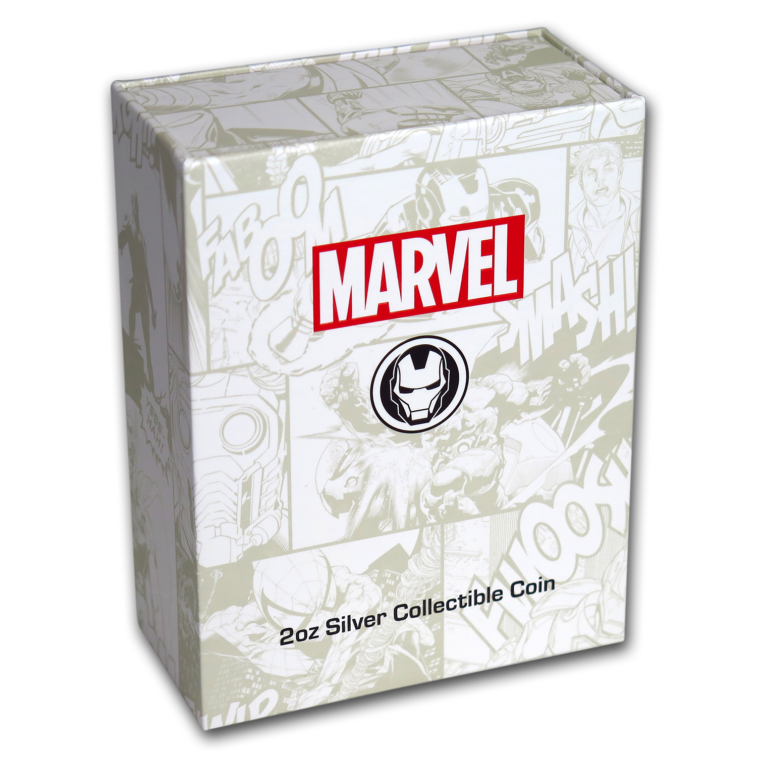 Buy 2019 Fiji 2 oz Silver Marvel Icon Series Iron Man Mask | APMEX