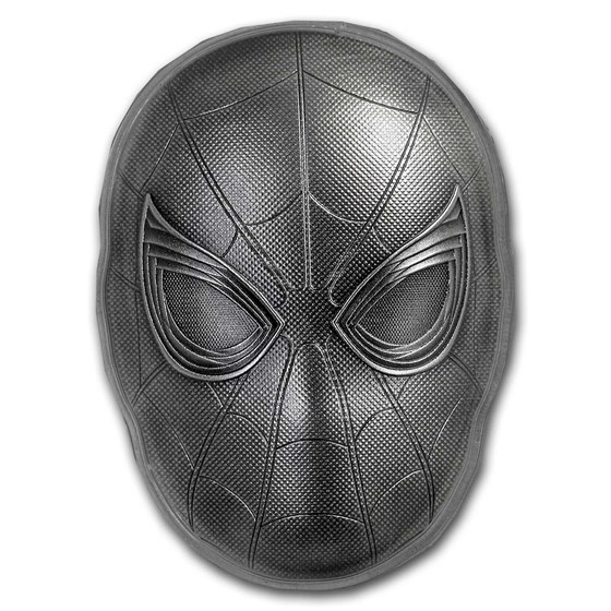 2019 Fiji 2 oz Silver Marvel Icon Series Spiderman Mask 2019 Fiji 2 oz Silver Marvel Icon Series Spiderman Mask