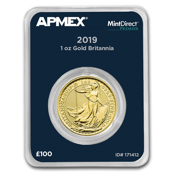 2019 GB 1 oz Gold Britannia (MintDirect® Premier Single) 2019 GB 1 oz Gold Britannia (MintDirect® Premier Single)