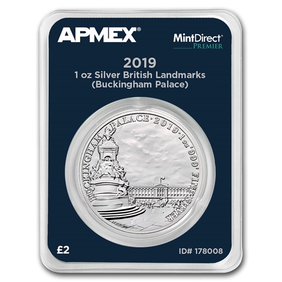 2019 GB 1 oz Silver Landmarks Buckingham Palace (MD® Premier) 2019 GB 1 oz Silver Landmarks Buckingham Palace (MD® Premier)