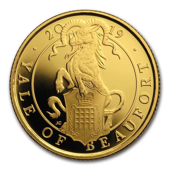 2019 GB Proof 1/4 oz Gold Queen's Beasts Yale (w/Box & COA) 2019 GB Proof 1/4 oz Gold Queen's Beasts Yale (w/Box & COA)