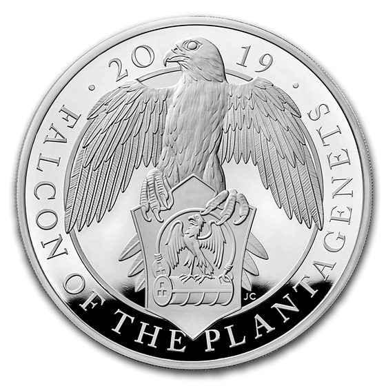 2019 GB Proof 1 kilo Silver Queen's Beasts Falcon (w/Box & COA) 2019 GB Proof 1 kilo Silver Queen's Beasts Falcon (w/Box & COA)