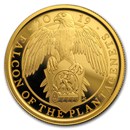 2019 GB Proof 1 oz Gold Queen's Beasts Falcon (w/Box & COA)