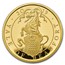 2019 GB Proof 1 oz Gold Queen's Beasts Yale (w/Box & COA)