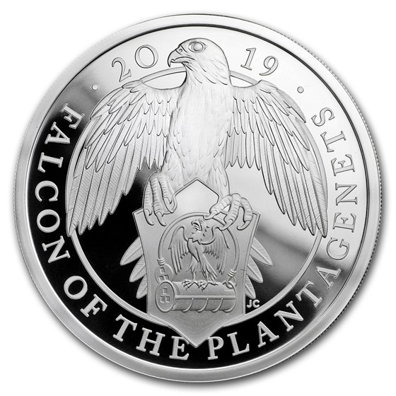 2019 GB Proof 1 oz Silver Queen's Beasts Falcon (w/Box & COA) 2019 GB Proof 1 oz Silver Queen's Beasts Falcon (w/Box & COA)