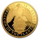 2019 GB Proof 5 oz Gold Queen's Beasts Falcon (Box & COA)