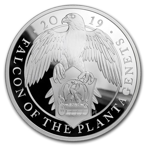 2019 GB Proof 5 oz Silver Queen's Beasts Falcon (w/Box & COA) 2019 GB Proof 5 oz Silver Queen's Beasts Falcon (w/Box & COA)