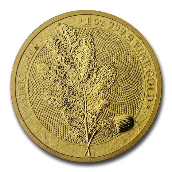 2019 Germania 1 oz Gold Oak Leaf BU 2019 Germania 1 oz Gold Oak Leaf BU
