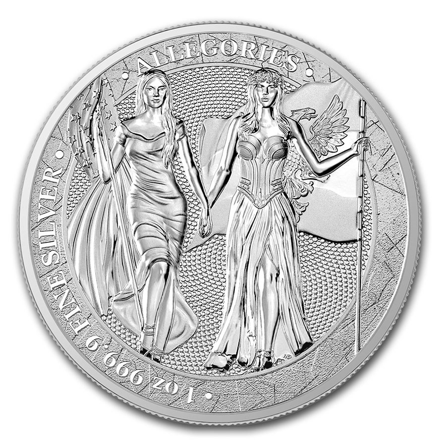 2019 Germania Allegories 1 oz Silver Round BU (Columbia)