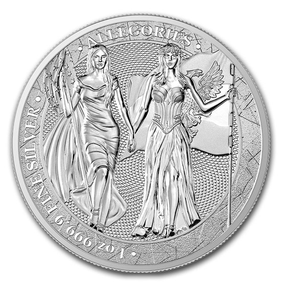 2019 Germania Allegories 1 oz Silver Round BU (Columbia) 2019 Germania Allegories 1 oz Silver Round BU (Columbia)