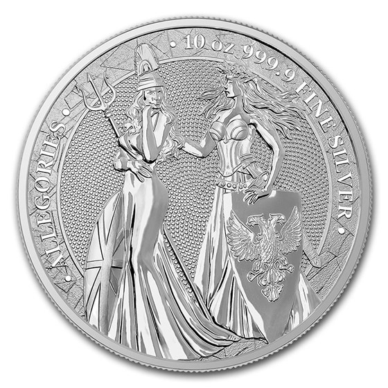 2019 Germania Allegories 10 oz Silver Round (Britannia) 2019 Germania Allegories 10 oz Silver Round (Britannia)