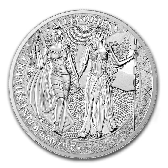 2019 Germania Allegories 2 oz Silver Round BU (Columbia) 2019 Germania Allegories 2 oz Silver Round BU (Columbia)