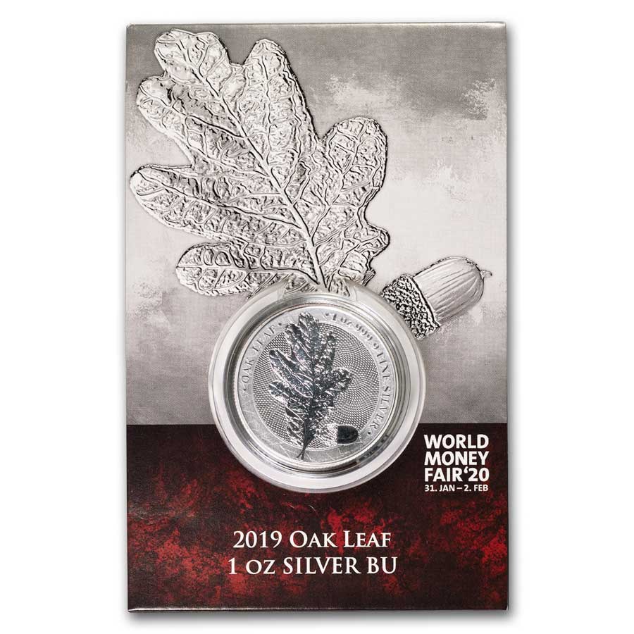 2019 Germania Oak Leaf 1 oz Silver Round BU (Limited Edition WMF)