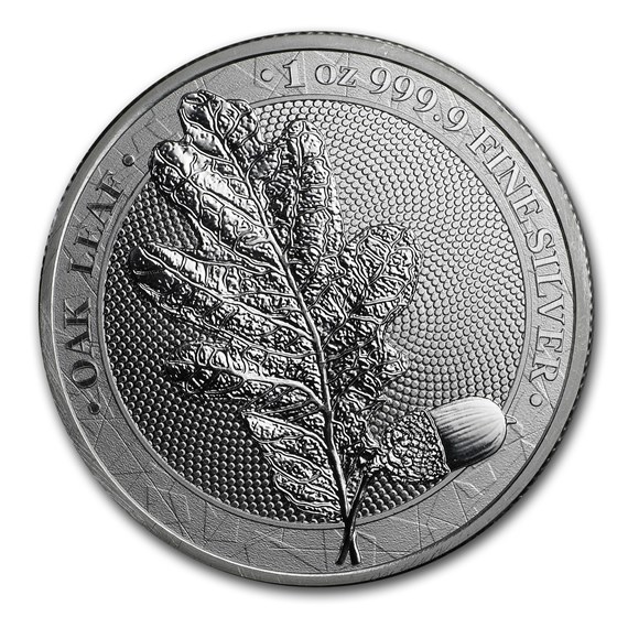 2019 Germania Oak Leaf 1 oz Silver Round BU 2019 Germania Oak Leaf 1 oz Silver Round BU