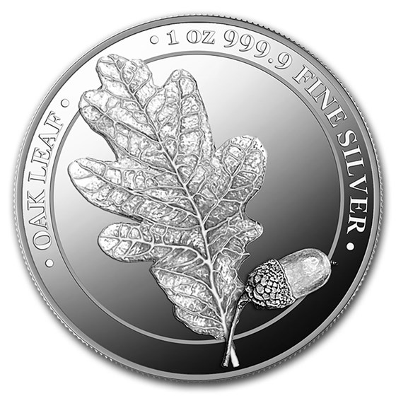 2019 Germania Silver Oak Leaf Proof Round (w/Box & COA) 2019 Germania Silver Oak Leaf Proof Round (w/Box & COA)
