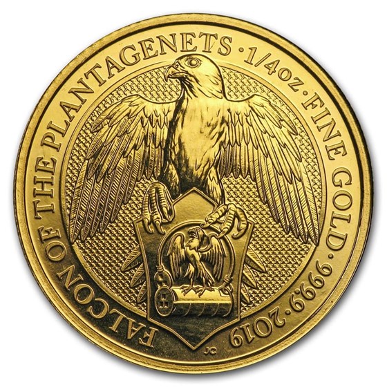 2019 Great Britain 1/4 oz Gold Queen's Beasts The Falcon 2019 Great Britain 1/4 oz Gold Queen's Beasts The Falcon