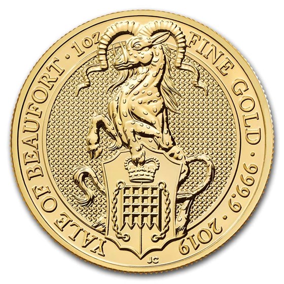 2019 Great Britain 1 oz Gold Queen's Beasts The Yale