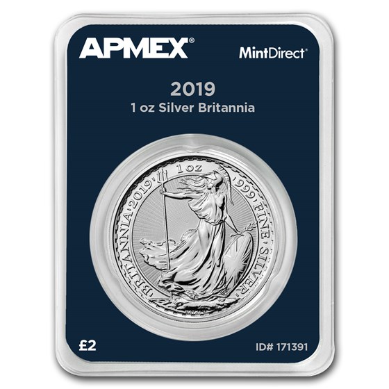 2019 Great Britain 1 oz Silver Britannia (MintDirect® Single) 2019 Great Britain 1 oz Silver Britannia (MintDirect® Single)