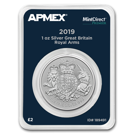2019 Great Britain 1 oz Silver Royal Arms (MintDirect® Premier) 2019 Great Britain 1 oz Silver Royal Arms (MintDirect® Premier)