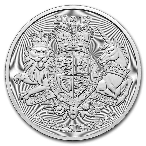 2019 Great Britain 1 oz Silver The Royal Arms BU 2019 Great Britain 1 oz Silver The Royal Arms BU
