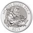 2019 Great Britain 1 oz Silver Valiant BU