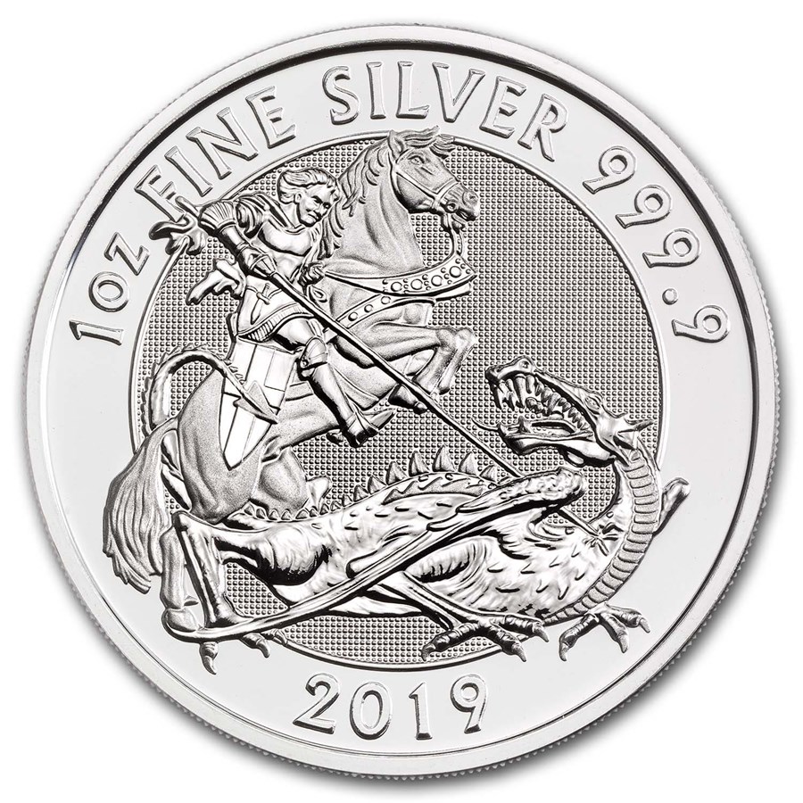 2019 Great Britain 1 oz Silver Valiant BU