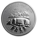 2019 Great Britain 1 oz Silver Year of the Pig BU