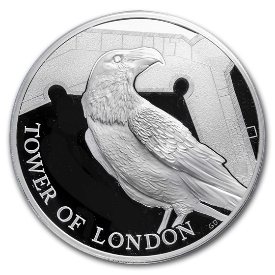 2019 Great Britain £10 5 oz Silver Proof Legend of the Ravens 2019 Great Britain £10 5 oz Silver Proof Legend of the Ravens