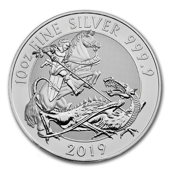 2019 Great Britain 10 oz Silver Valiant BU 2019 Great Britain 10 oz Silver Valiant BU