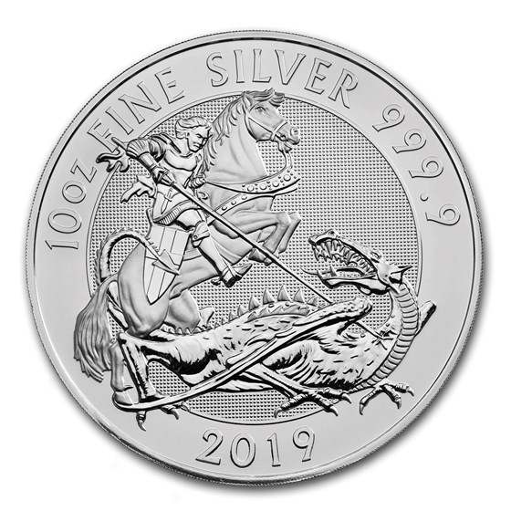 2019 Great Britain 10 oz Silver Valiant BU 2019 Great Britain 10 oz Silver Valiant BU