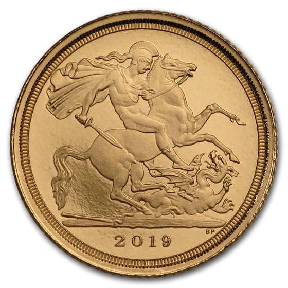 2019 Great Britain Gold 1/4 Sovereign Proof (w/Box & COA) 2019 Great Britain Gold 1/4 Sovereign Proof (w/Box & COA)