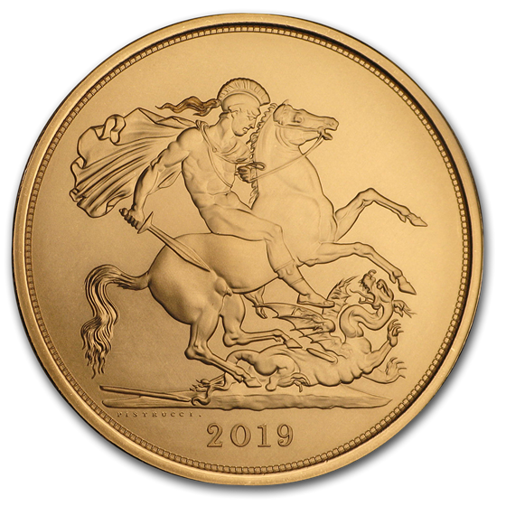 2019 Great Britain Gold 5 Sovereign 2019 Great Britain Gold 5 Sovereign