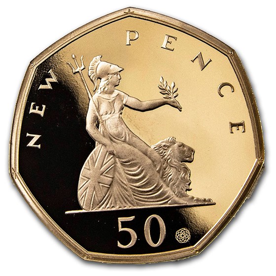 2019 Great Britain Gold 50 Year Anniversary of the 50 pence Proof 2019 Great Britain Gold 50 Year Anniversary of the 50 pence Proof