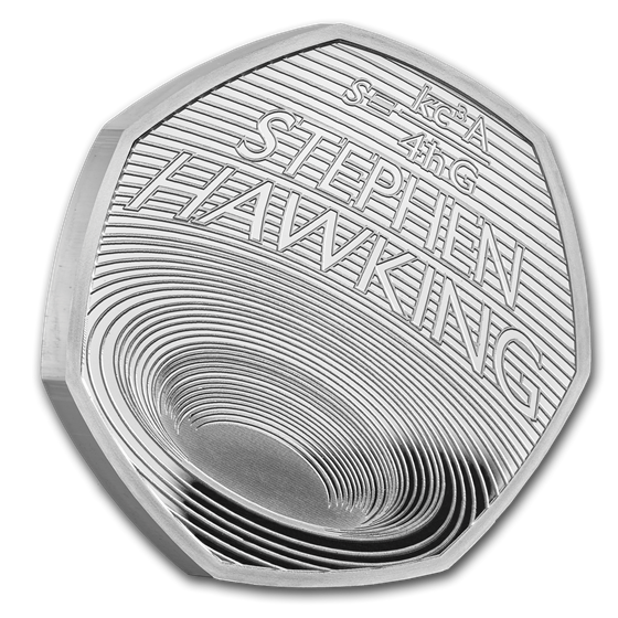 2019 Great Britain Silver 50p Proof Piedfort Stephen Hawking 2019 Great Britain Silver 50p Proof Piedfort Stephen Hawking