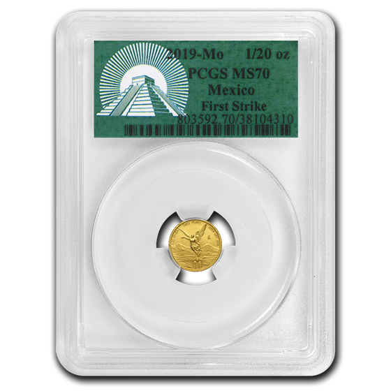 2019 Mexico 1/20 oz Gold Libertad MS-70 PCGS (FS, Green Label) 2019 Mexico 1/20 oz Gold Libertad MS-70 PCGS (FS, Green Label)