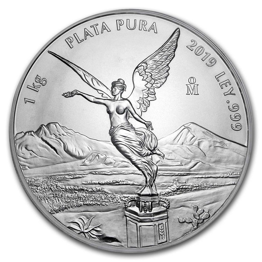 2019 Mexico 1 kilo Silver Libertad BU (In Capsule)