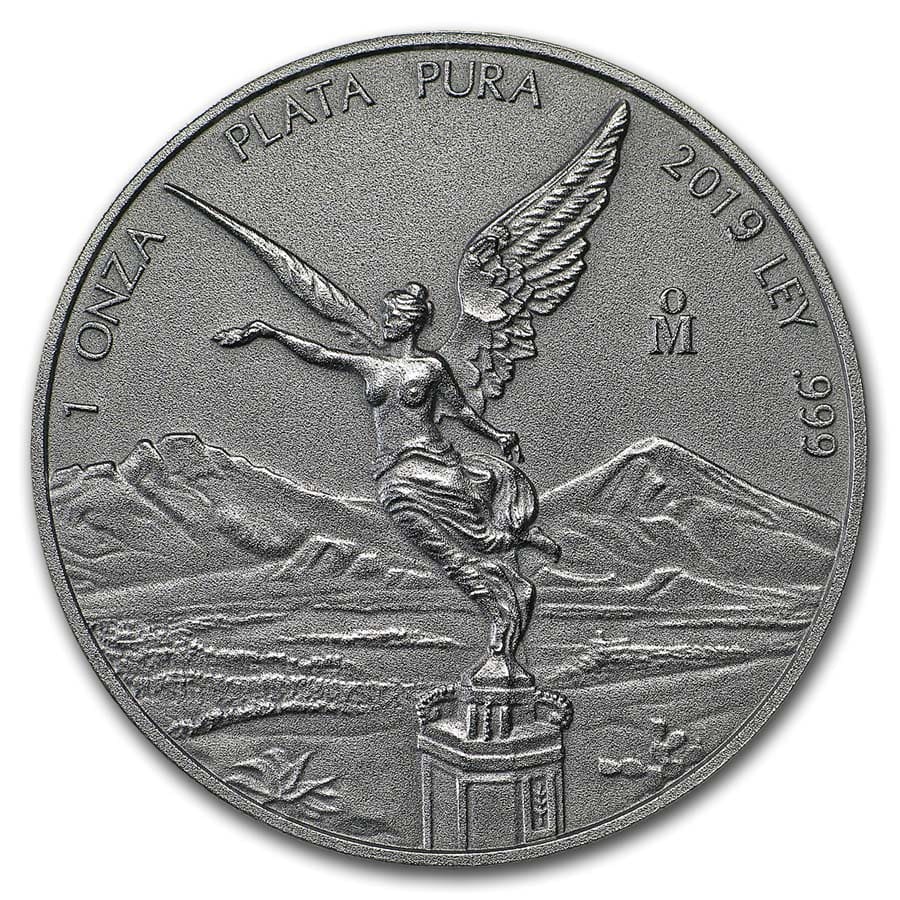 Buy 2019 Mexican 1 oz Silver Libertad Antiqued Finish | APMEX