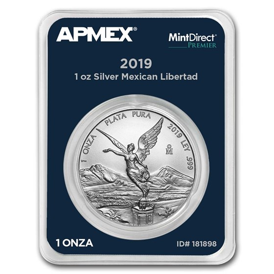 2019 Mexico 1 oz Silver Libertad (MintDirect® Premier Single) 2019 Mexico 1 oz Silver Libertad (MintDirect® Premier Single)