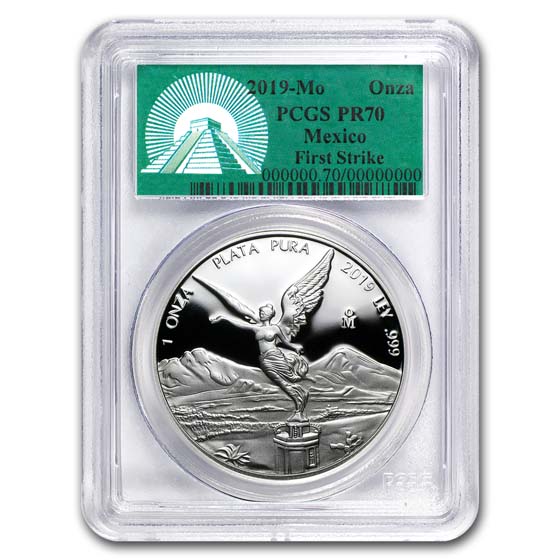 Buy 2019 Mexican 1 oz Silver Libertad Proof PR-70 PCGS (FS) | APMEX