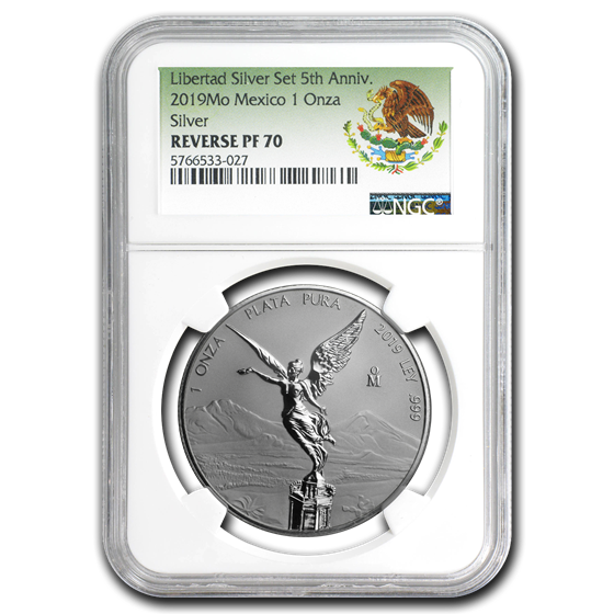 2019 Mexico 1 oz Silver Libertad Reverse Proof PF-70 NGC 2019 Mexico 1 oz Silver Libertad Reverse Proof PF-70 NGC