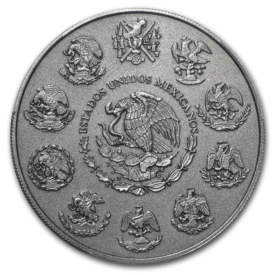 Buy 2019 Mexican 2 oz Silver Libertad Antiqued Finish MS-70 PCGS