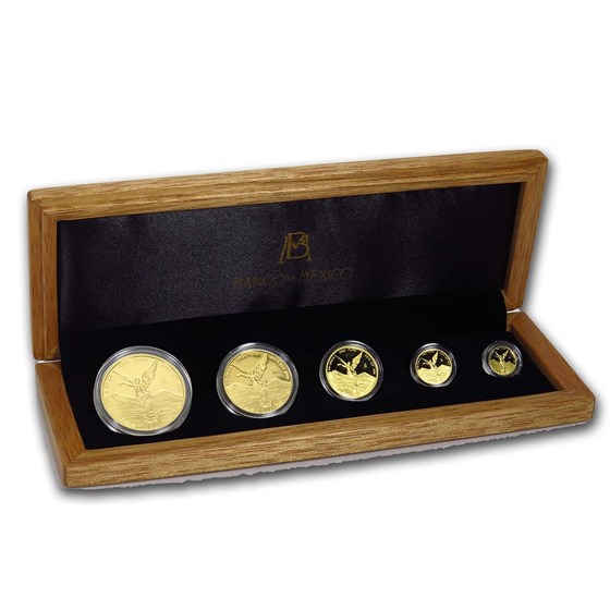 2019 Mexico 5-Coin Gold Libertad Proof Set (1.9 oz, w/Box & COA) 2019 Mexico 5-Coin Gold Libertad Proof Set (1.9 oz, w/Box & COA)